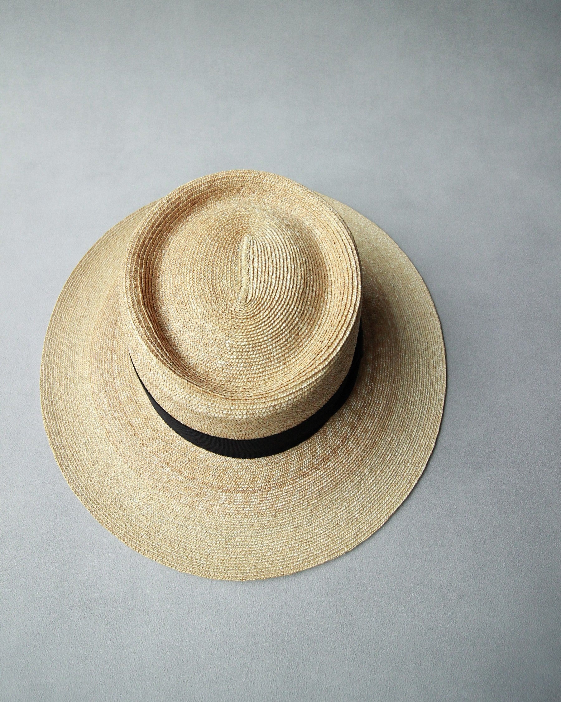 Nine Tailor グログランリボン ストローハット “Lanta Hat\