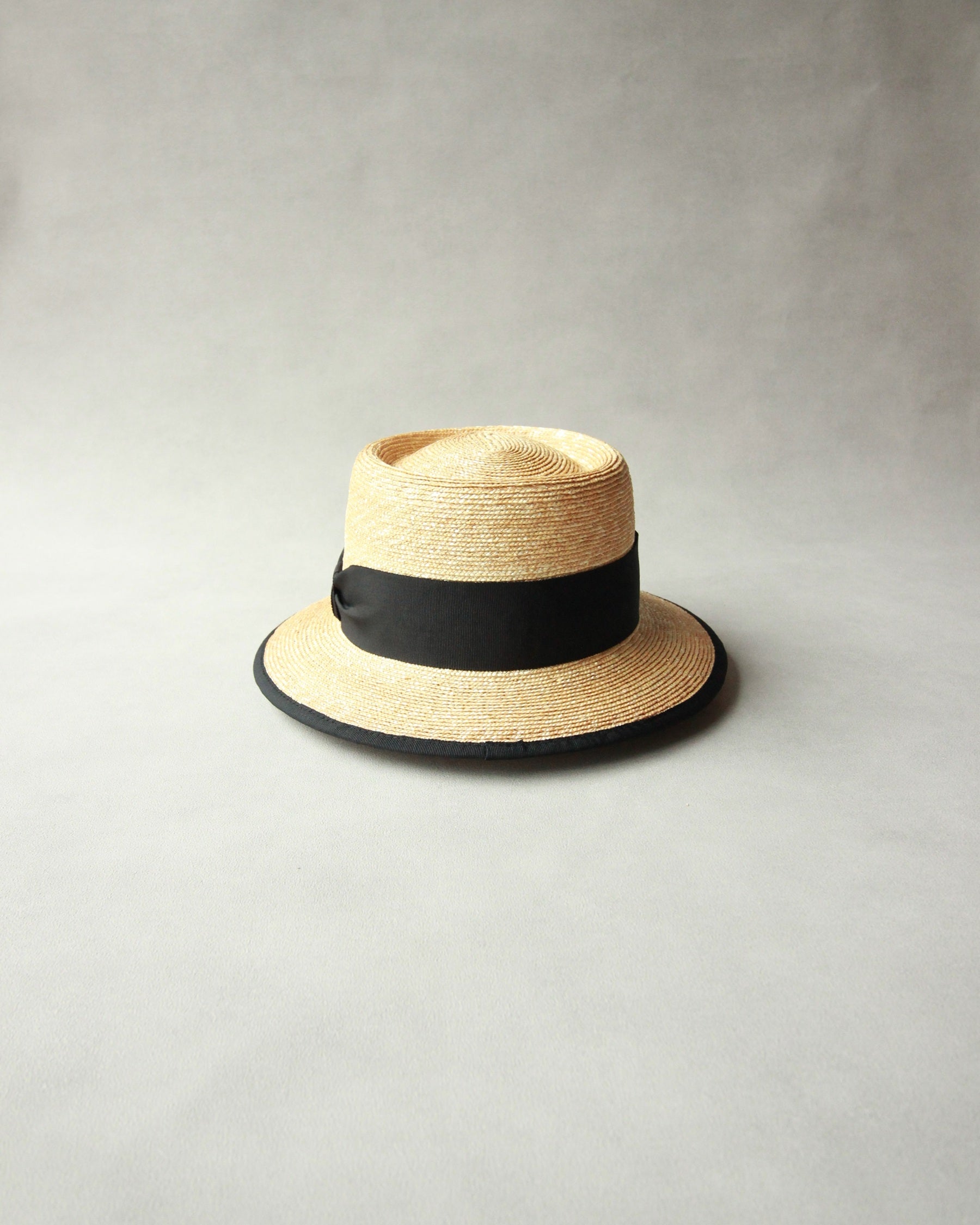 Nine Tailor グログランリボン ストローハット “Lanta Hat\" dfc7a97782402611cb88f5d6c0100a