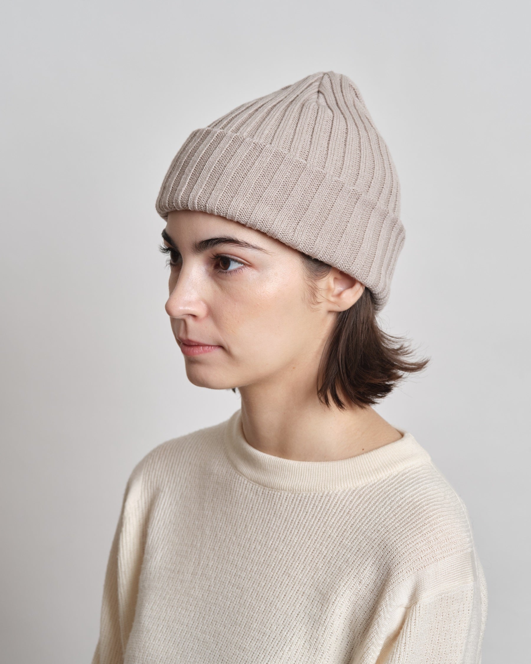 NUMBER NINE ニット帽 イヤーフラップ ブラック カシミヤ100% NUMBER